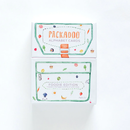 Packadoo Alphabet Cards for Kids: Food Edition