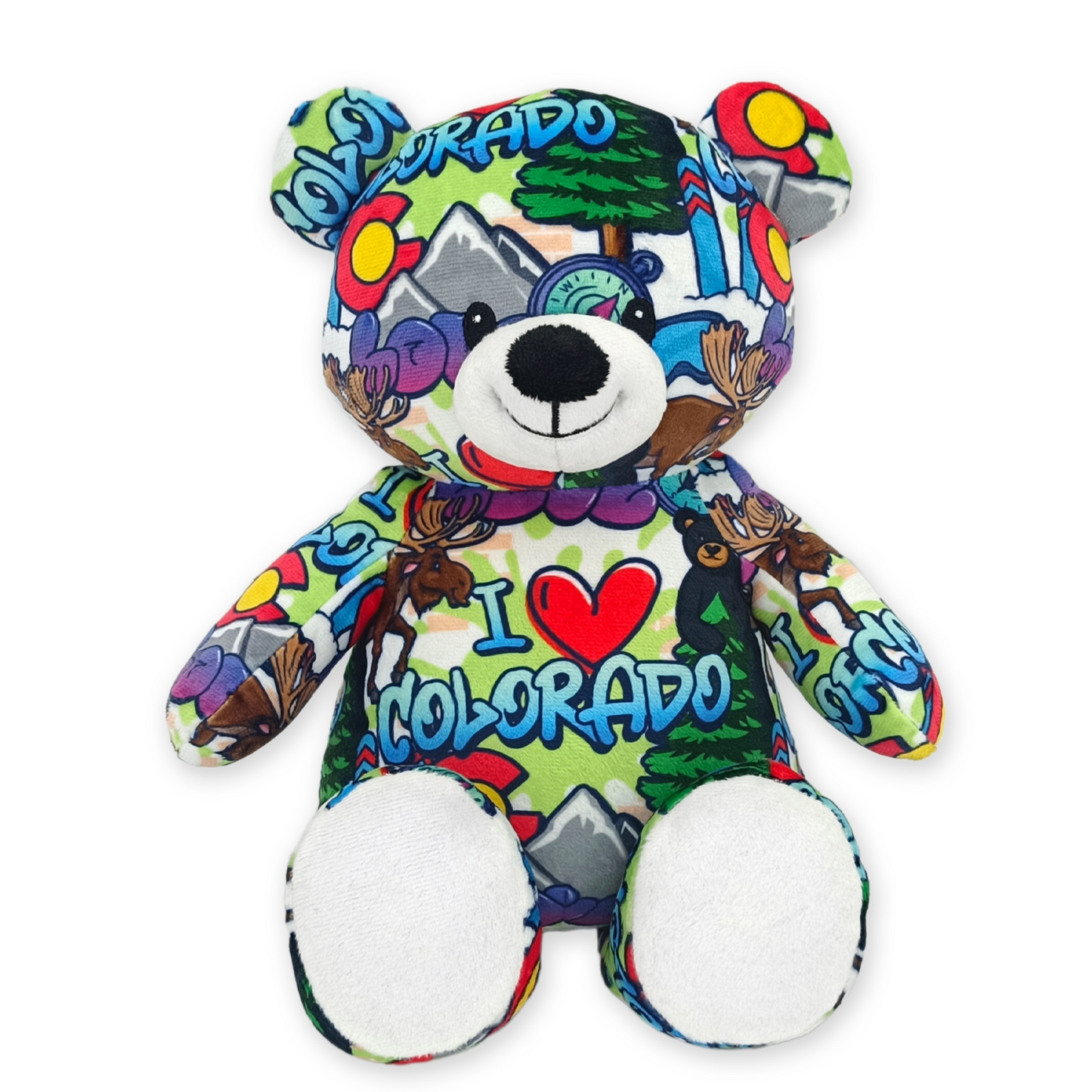 10" Colorado Graffiti - Eco Teddy Bear