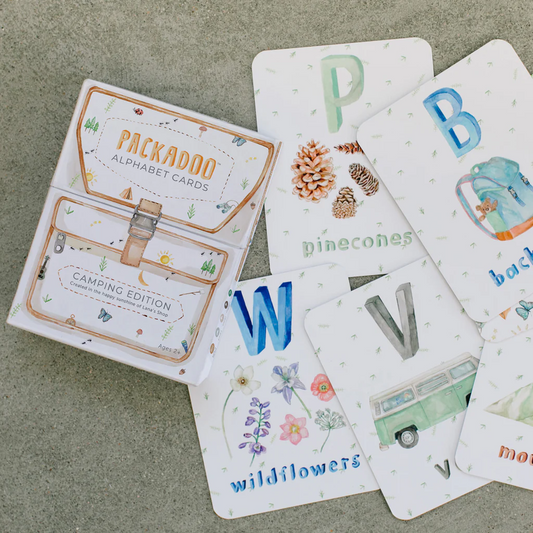 Packadoo Alphabet Cards for Kids: Camping Edition