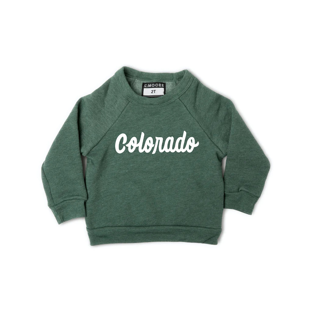 Script Colorado Green Toddler Sweatshirt