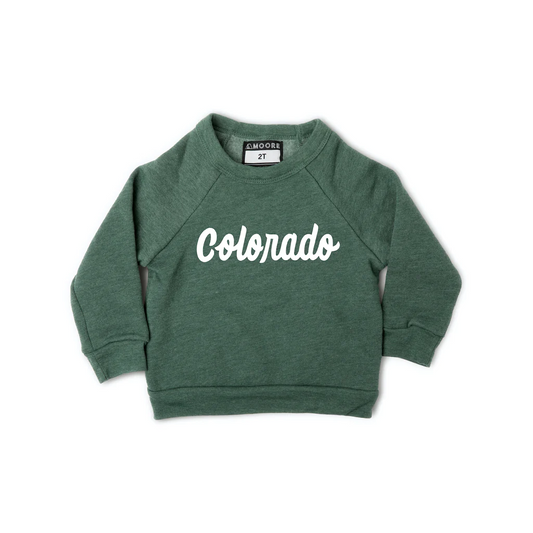 Script Colorado Green Toddler Sweatshirt