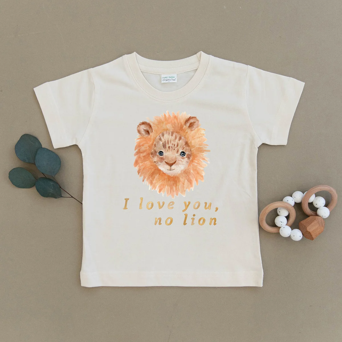 I Love You No Lion Organic Toddler Tee