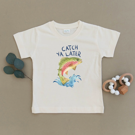 Catch Ya Later Fish Organic Toddler Tee